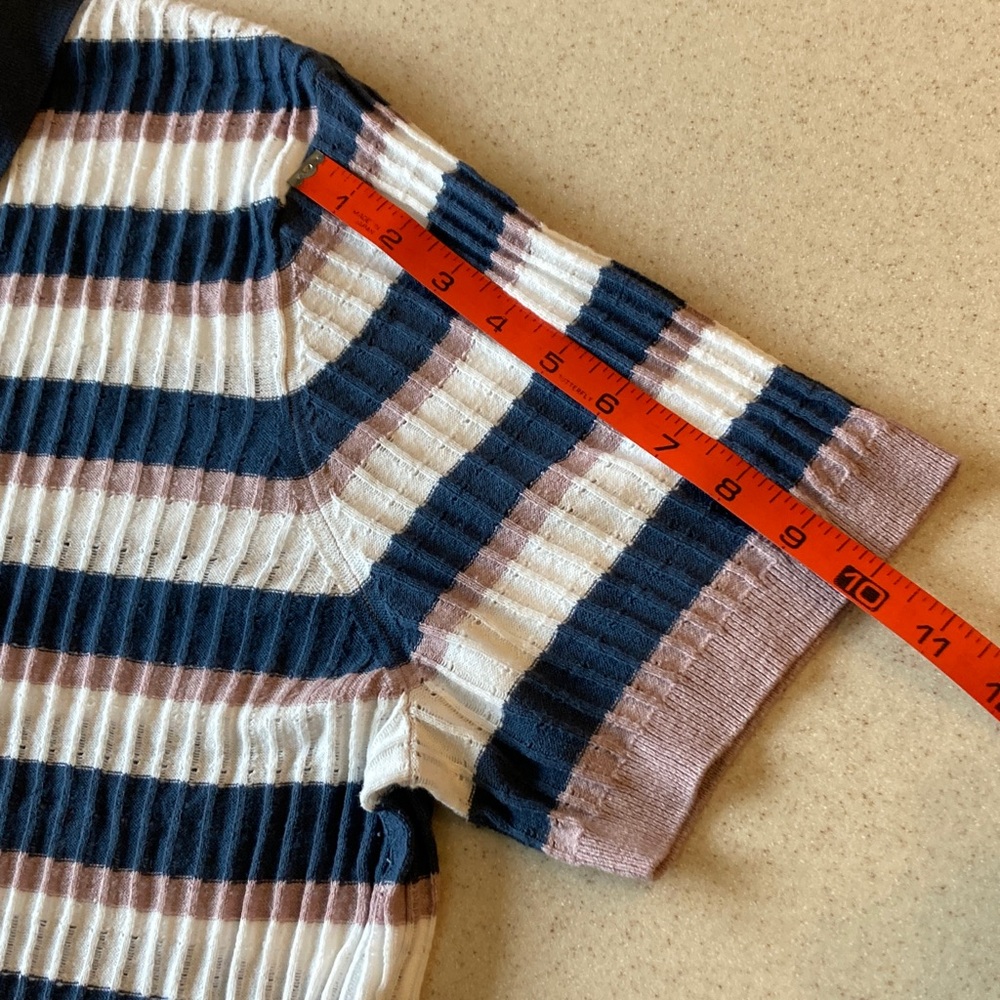 Classic Striped Short Sleeve Polo Shirt  Men Size XL - Picture 11 of 12